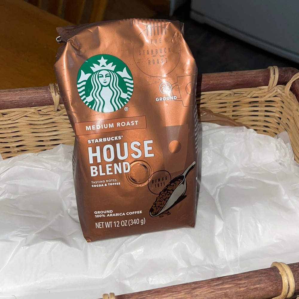 Starbucks Medium Roast House Blend Coffee Grounds